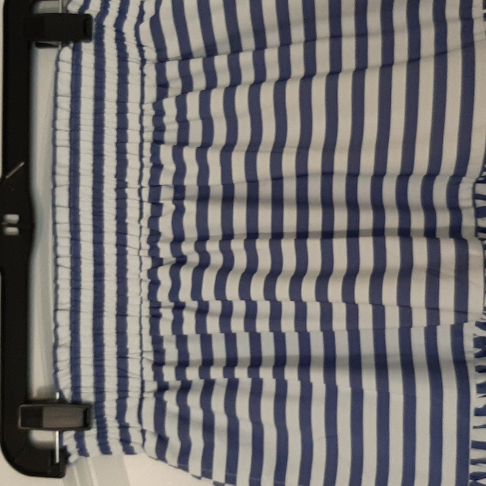 Blue and white tiered maxi skirt Size S - Picture 3 of 8